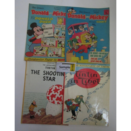 357 - An extensive collection of Babar books (various dates) two Herge Tin Tin books published by Magnet, ... 