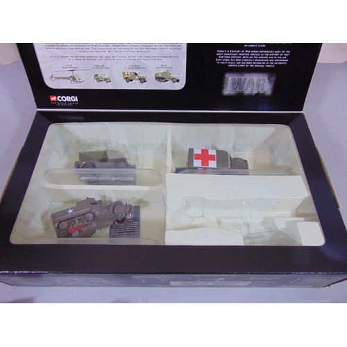 110 - Boxed Corgi vehicles including Bedford trucks cc60302 and cc60303, 2  'Fighting Machine' vehicles, b... 