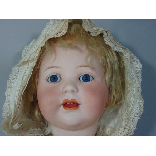 80 - Early 20th century German bisque head baby doll 'Jutta' type by Cuno & Otto Dressel of Sonneberg, wi... 