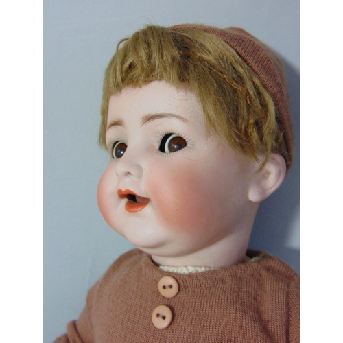 100 - 2 early 20th century German bisque head dolls with 5 piece composition bodies including Kammer & Rhe... 