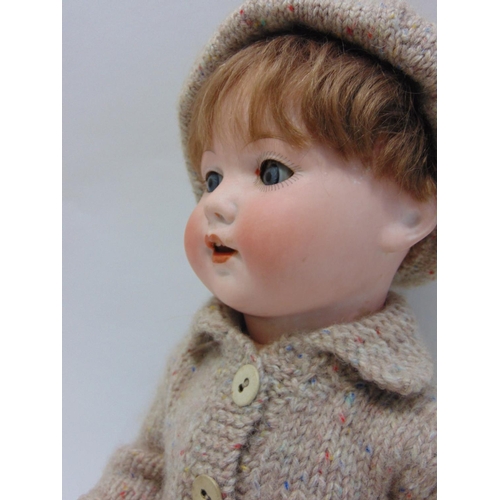 106 - 2 bisque head baby dolls by Armand Marseille both with 5 piece bent limb composition bodies; larger ... 