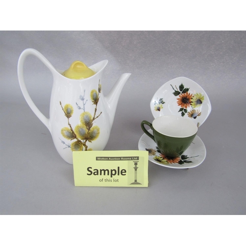 1070 - A collection of Midwinter Stylecraft tea and coffee wares in the Pussy Willow and Rose patterns incl... 