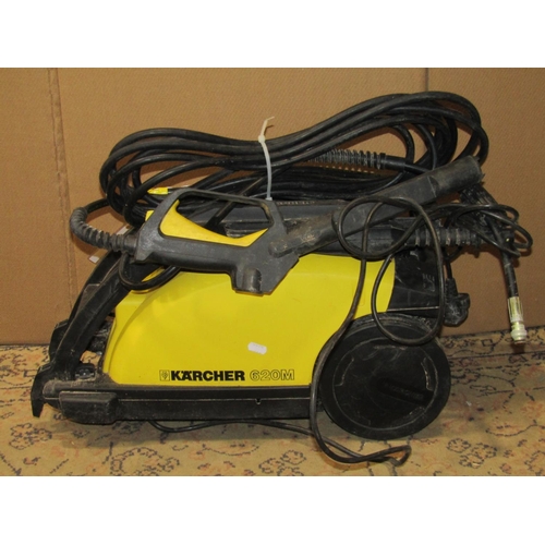 2179 - A Karcher LTR18-30 battery garden strimmer/edger (hardly used), together with a Karcher 620M high pr... 