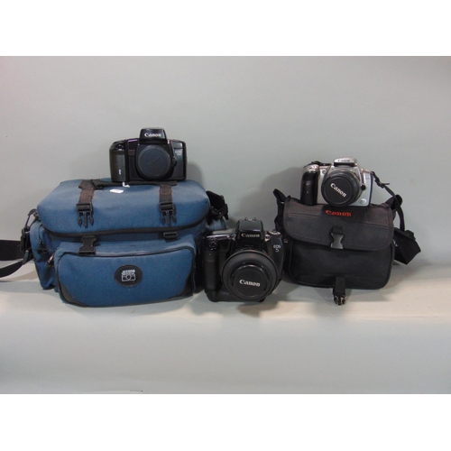 578 - Canon EOS 5 100 with lens, EOS 100 body only, plus a further Canon digital 300 D complete with lens ... 