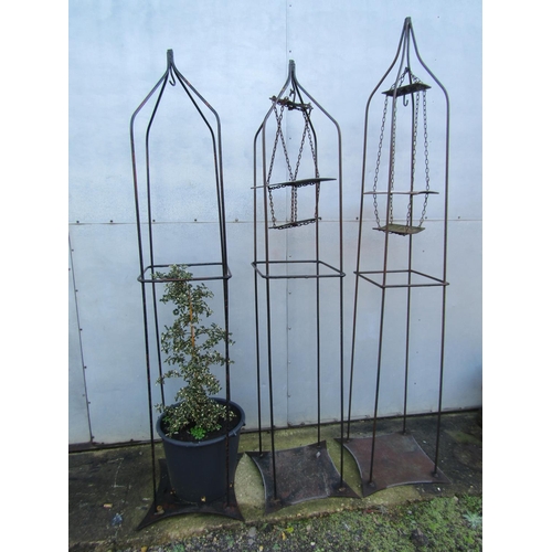 1962 - Three iron obelisks, max height 210 cm