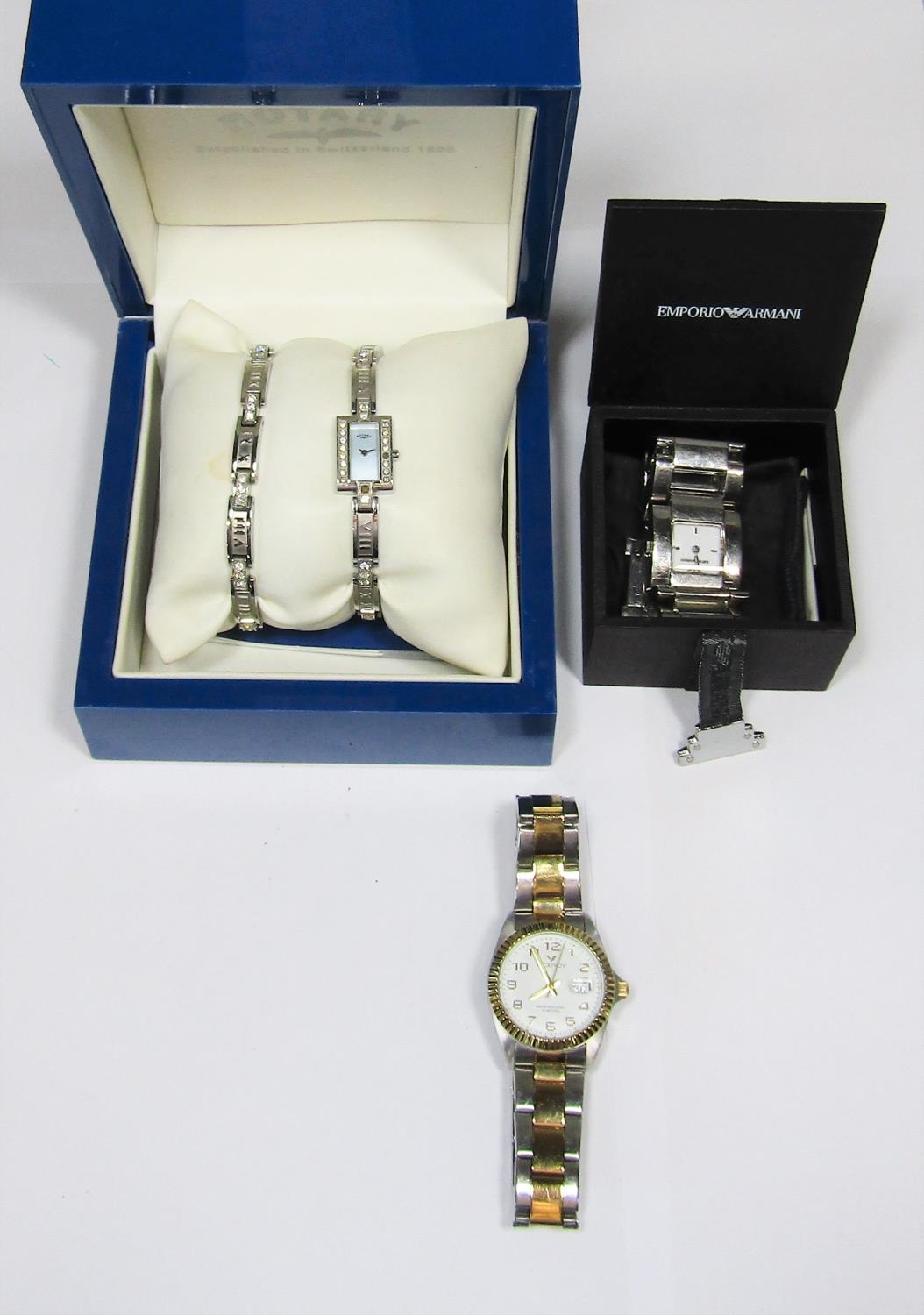 Rotary watch and on sale bracelet set gold