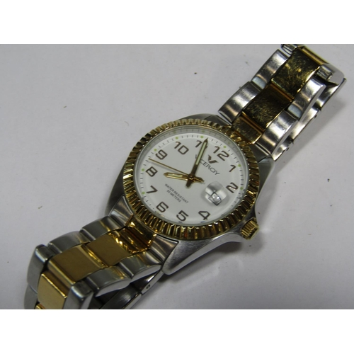 1436 - Vintage ladies Rotary watch duo comprising a cocktail watch with stylised gate link bracelet and fur... 