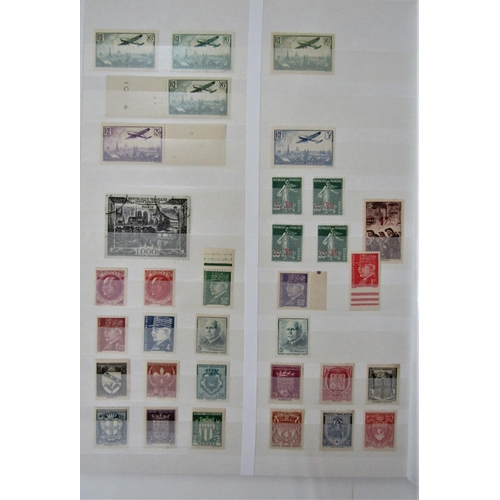 338 - Mint and used stamps from France in a stockbook from early issues to 1940’s - also a small selection... 