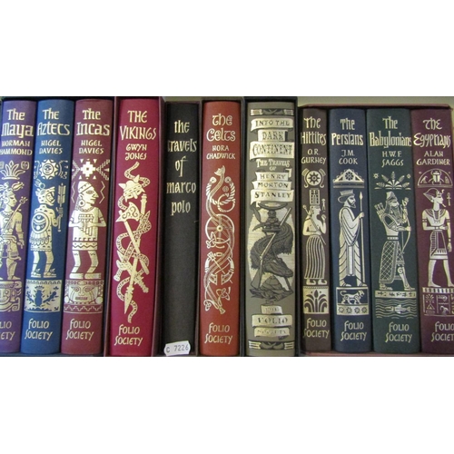 359 - An extensive collection of Folio Society titles including some boxed sets, all with original slip ca... 