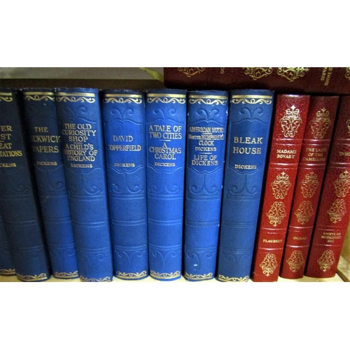 376 - A mixed collection of books to include 16 volumes of The Works Of Charles Dickens published by Hazel... 