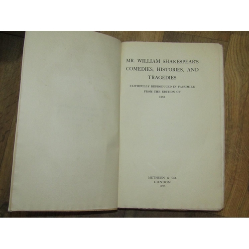 388 - Mr. William Shakespeare's Comedies, Histories & Tragedies - faithfully reproduction in facsimile fro... 