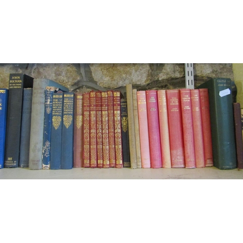 428 - A collection of miscellaneous books including fourteen volumes of Dickens published by Hazell, Watso... 