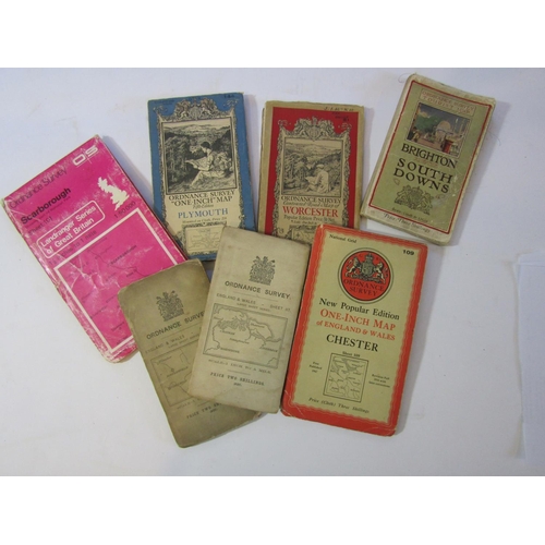 438 - A box containing a large quantity of various Ordnance Survey maps - various dates (1)