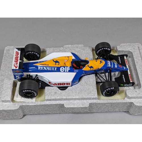 66 - 1:18 scale Williams Renault FW 14B Formula 1 racing car  no 97111 by Exoto Grand Prix Classics, boxe... 