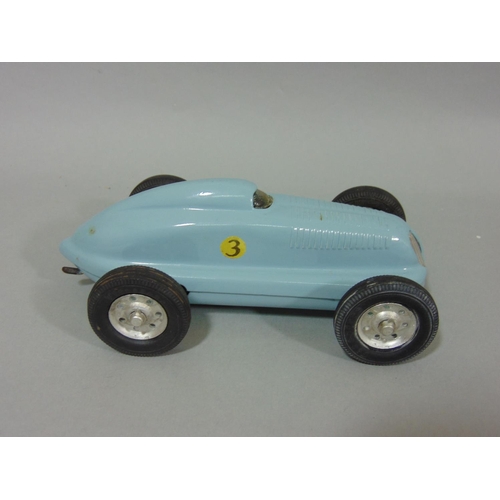 73 - 2 boxed 1940'5/50's toy motor cars 'The Mighty Midget Electric Racer',  with fitted with small elect... 