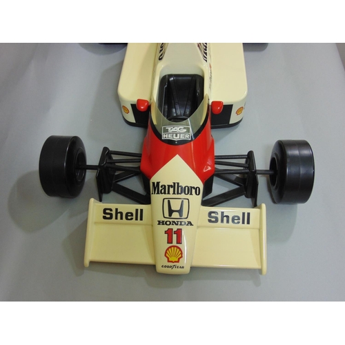 82 - Large static kerbside model of McLaren Honda Formula 1 Racing Car MP4/4 1988, likely to have been gi... 