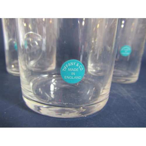 1174 - A set of four good quality Tiffany & Co tumblers with thumb and finger print indentations, by Elsa P... 