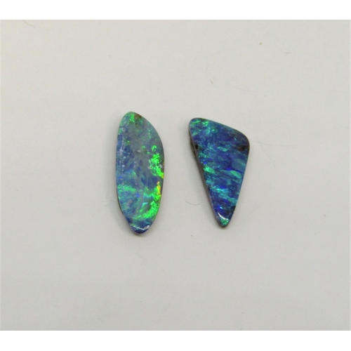 1386 - Two unmounted boulder opals