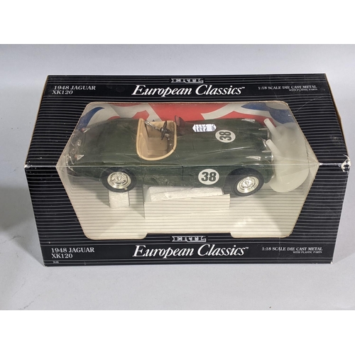 122 - 10 boxed 1:18 scale model vehicles by Burago, Maisto and ERTL including Burago Mercedes Benz models ... 