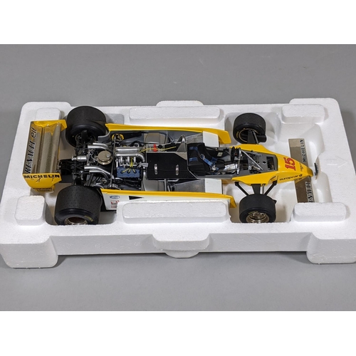 67 - 1:18 scale  Renault RE20 Turbo Formula 1 racing car by Exoto Grand Prix Classics, boxed with origina... 