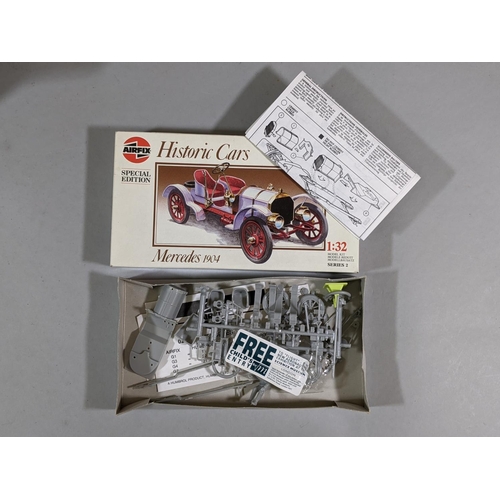 96 - Collection of model plane and car kits including the following by Airfix; Hawker Hurricane, Lockheed... 