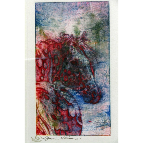 265 - Charmaine Williamson (British 20th/21st century) - A signed coloured limited edition print of a hors... 