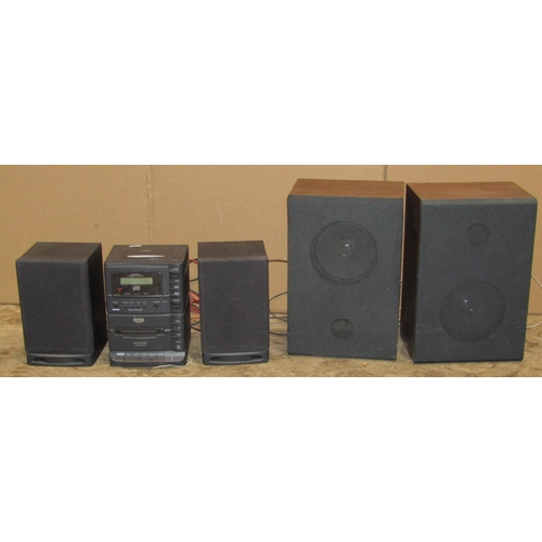 2206 - A Sanyo Stereo Components hi-fi System, GXT 200, together with a Matsui Midi System (2)