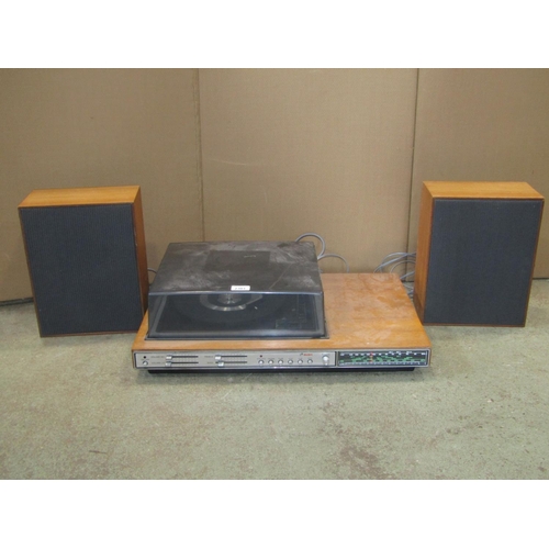 2303 - A vintage Bush model number A1006 hi-fi system with model number A1007 speakers (3)