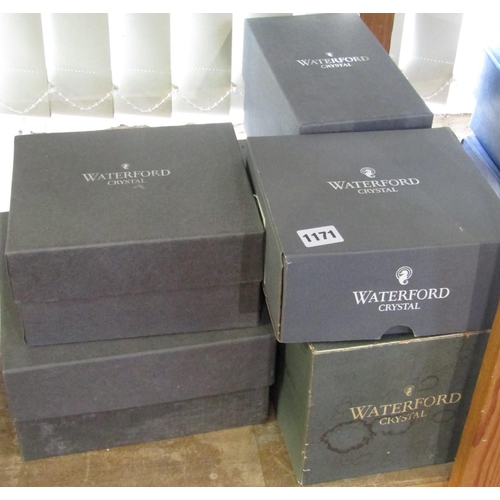 1171 - Six boxed sets of Waterford crystal glasses