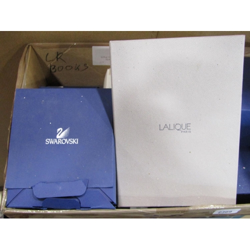 2369 - A quantity of Swarovski crystal packaging, mainly empty boxes of varying size, bags, and a further L... 