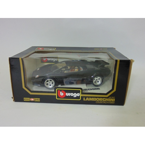 72 - Collection of boxed model vehicles by Burago, Maisto and Welly including 1:18 scale Burago Lamborghi... 