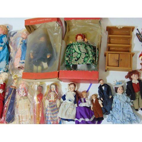 76 - Collection of dolls including figures by Peggy Nesbit, Dolls House Emporium, etc together with a dol... 