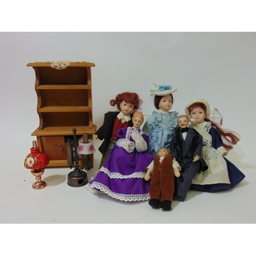 76 - Collection of dolls including figures by Peggy Nesbit, Dolls House Emporium, etc together with a dol... 