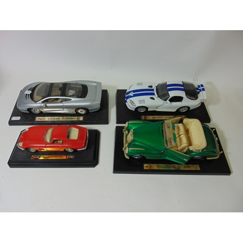 78 - Collection of model cars by Maisto and Burago including boxed Maisto 1:18 Porsche 911 GTI, Mercedes ... 