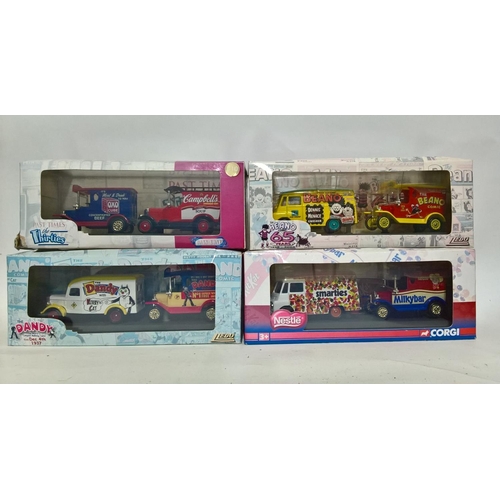 39 - Mixed collection of model vehicles including Beano and The Dandy box sets by Lledo, Nestles set by C... 