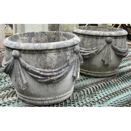 2199 - A rustic wooden dairy bowl of circular tapered form, 45cm diameter, together with a small stoneware ... 