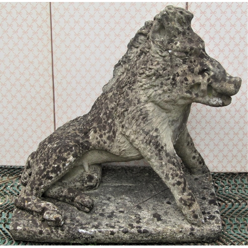 2198 - A weathered model of the Uffizi Boar, 80cm high x 75cm long