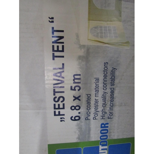 2193 - Two festival tents, 6.8 x 5m, used but in original packaging