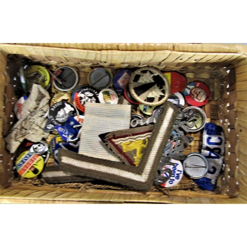 700 - A box of miscellaneous items to include a collection of pipes, binoculars, pin badges, etc