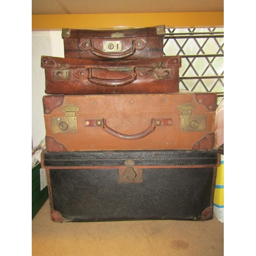 2253 - Three boxes of miscellaneous items including a glazed stoneware barrel, Edwardian/1920s oak framed a... 