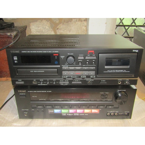 2265 - Teac hi-fi separates system comprising compact disc player P-1160D, compact disc recorder/reverse ca... 