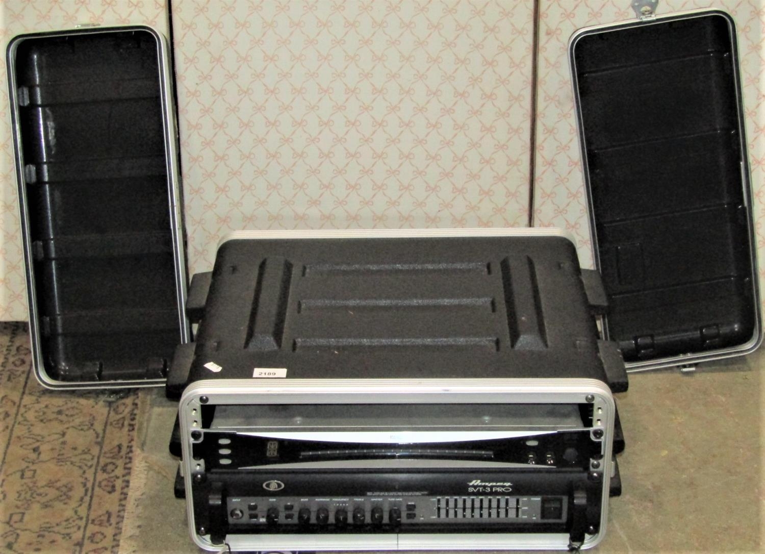 An Ampeg SVT-3pro groove tube amp and Korg DTR-1000 digital tuner