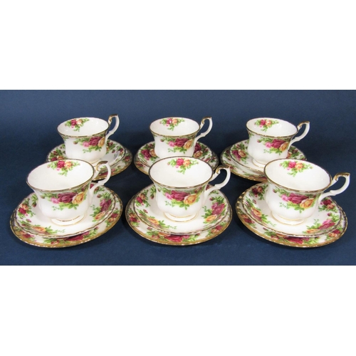 68 - A collection of Royal Albert Old Country Roses pattern tea wares comprising six cups, six saucers an... 