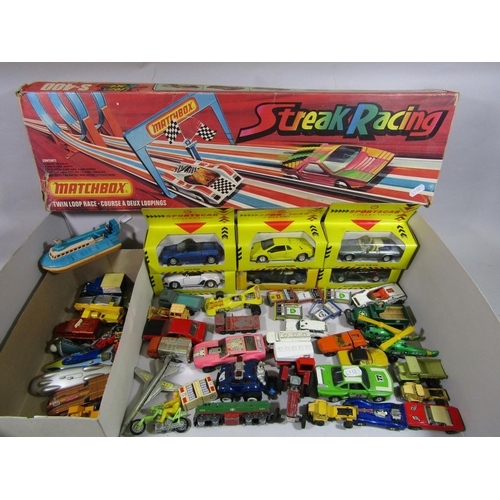 694 - Collection of model vehicles including 6 boxed Shell sports cars, a  Lone Star N gauge locomotive D5... 