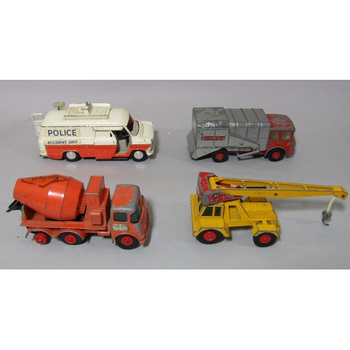 671 - Collection of vintage Dinky and Corgi vehicles including Corgi Daktari Dodge truck, Land Rover and B... 