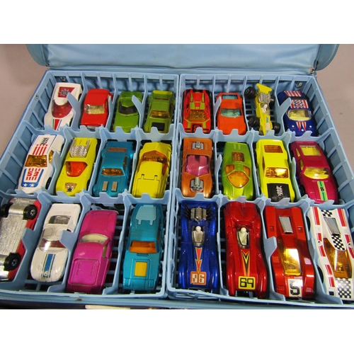 693 - Collection of model vehicles including 48 Matchbox cars in a Carry case and other vintage Lesney veh... 