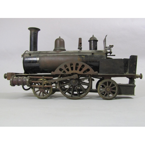 661 - Model steam locomotive, spirit fired live steam 'dribbler' type, circa 1890, unmarked and  probably ... 