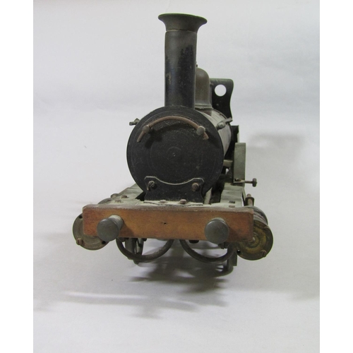 661 - Model steam locomotive, spirit fired live steam 'dribbler' type, circa 1890, unmarked and  probably ... 