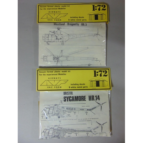 681 - Collection of 13 model helicopter kits including models by Airfix, Matchbox, Italaeri, Special Hobby... 