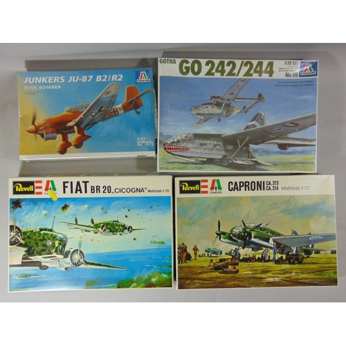 682 - 13 model aircraft kits of WW2 bombers including kits by Revell, Italaeri, Airfix, Supermodel, Contra... 